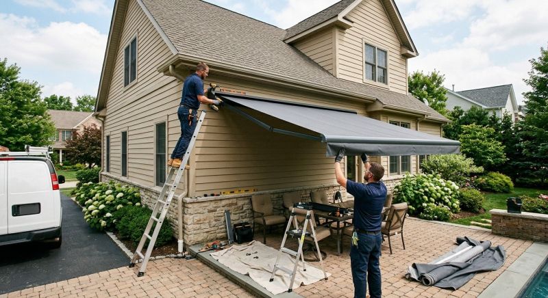 House Awning Installation in Marin County, CA