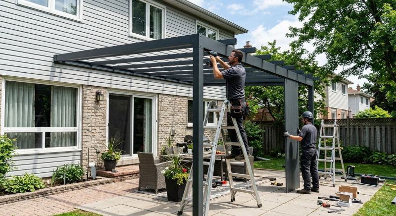 Metal Shade Installation in Marin County, CA