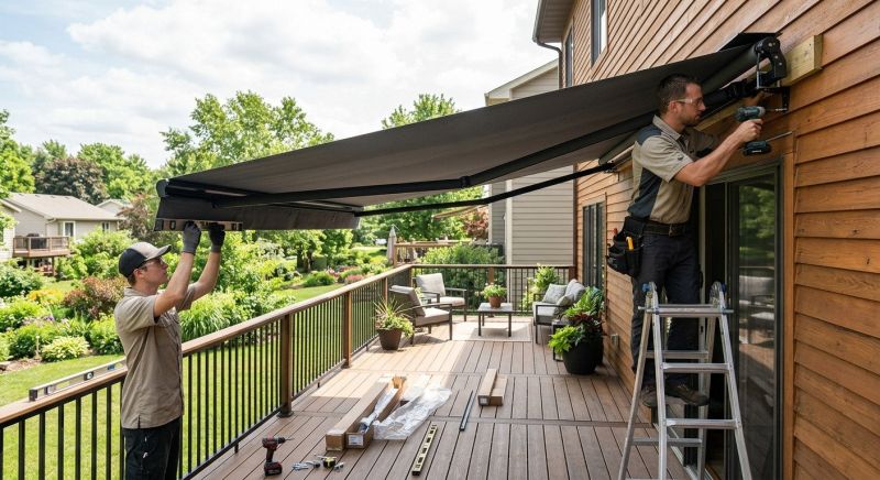 Retractable Awning Installation in Sonoma County, CA