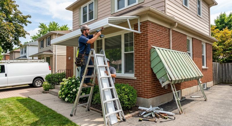 Aluminum Awning Replacement in Sonoma County, CA