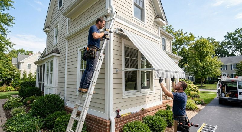 Canvas Awning Installation in Santa Rosa, CA