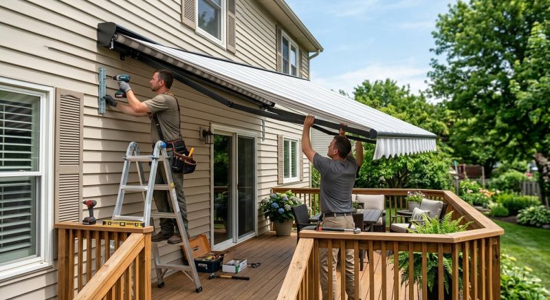 Deck Awning Installation in Sonoma County, CA