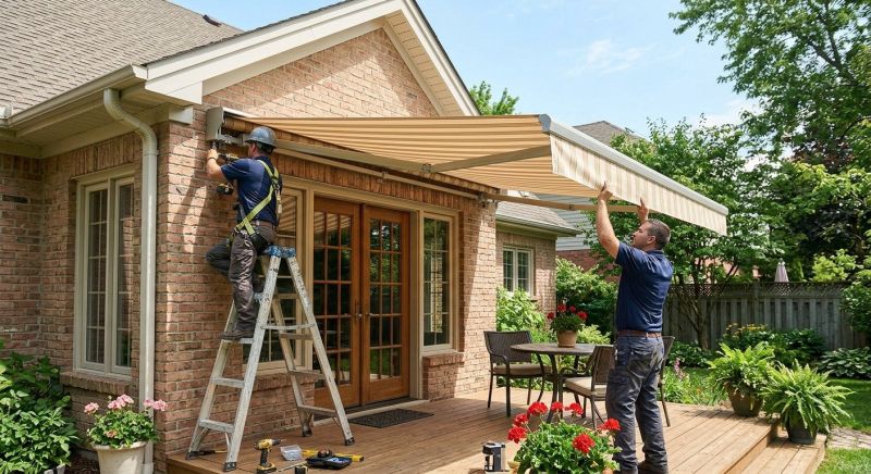 Deck Awning Installation in Sonoma County, CA