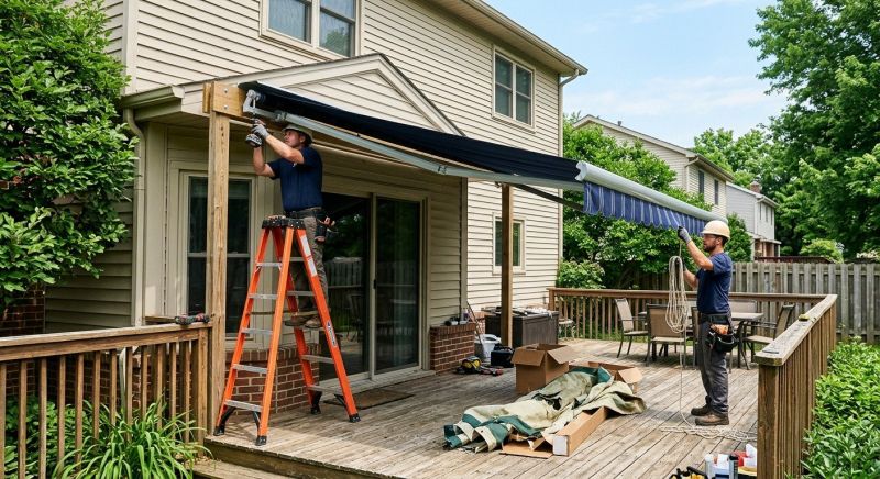 Deck Awning Replacement in Sonoma County, CA