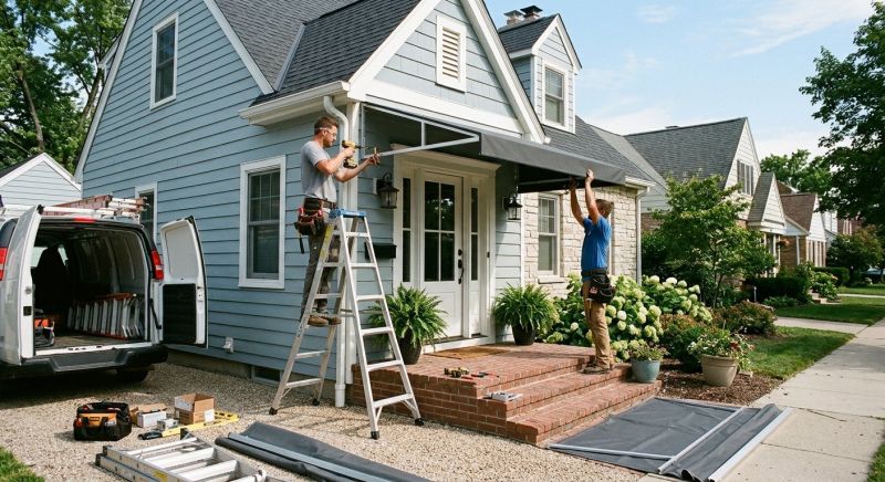 Entrance Awning Installation in Santa Rosa, CA
