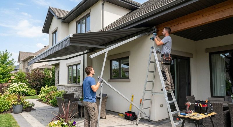 House Awning Installation in Marin County, CA