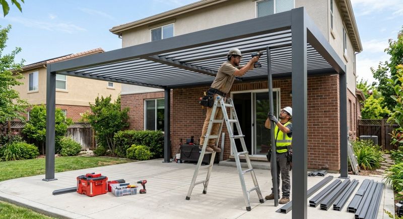Metal Patio Cover Installation in Santa Rosa, CA