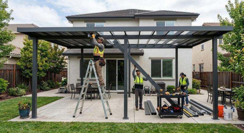 Metal Patio Cover Installation in Marin County, CA