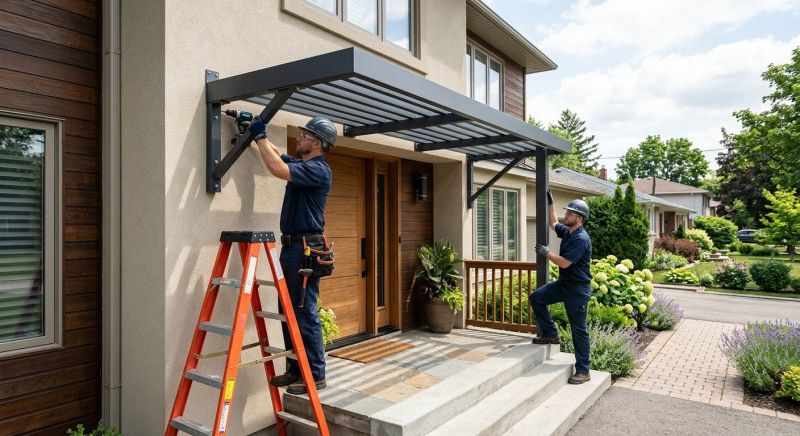Metal Shade Installation in Napa, CA