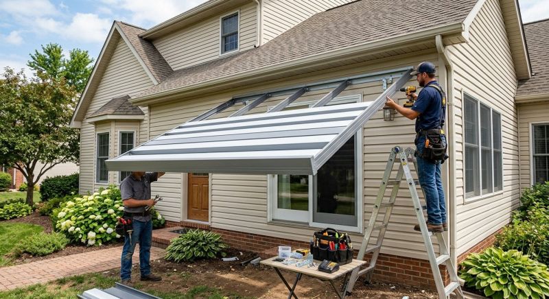 Metal Shade Installation in Santa Rosa, CA