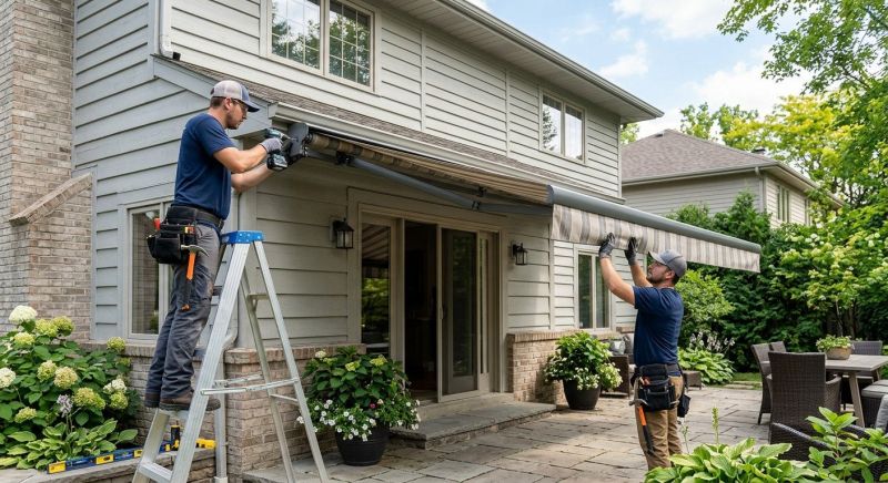 Motorized Awning Installation in Sonoma County, CA