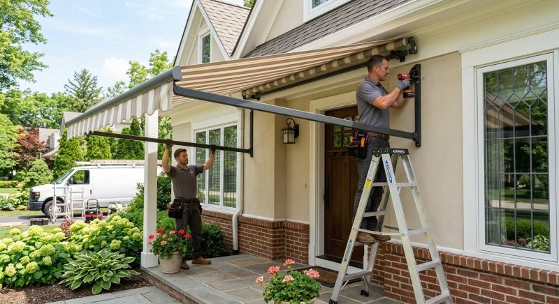 Porch Awning Installation in Sonoma County, CA