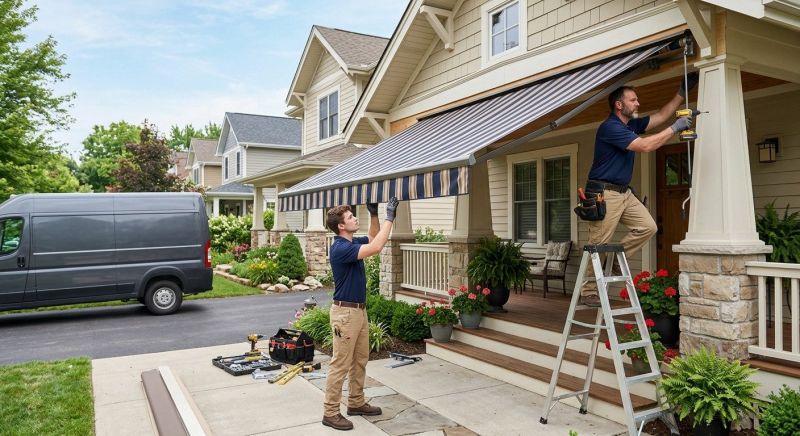 Porch Awning Installation in Sonoma County, CA
